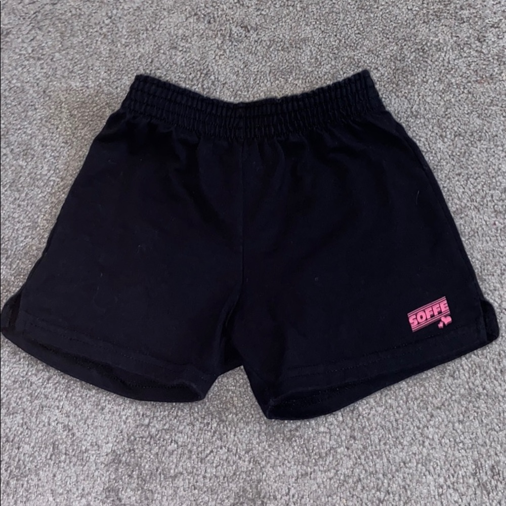 Black soffe shorts XS 5-6 cheerleading